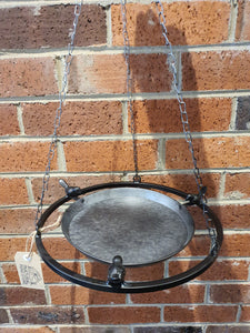 Zinc hanging bird feeder in 30cm 40cm diameter perfect for garden courtyard or around natural pond