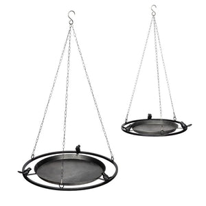 Zinc hanging bird feeder in 30cm 40cm diameter perfect for garden courtyard or around natural pond